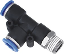 PST Male Run Tee -One Touch Tube Fittings