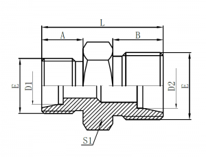 1C-Metric Male 24° Reducers
