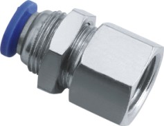 PMF Bulkhead Female Straight -One Touch Tube Fittings