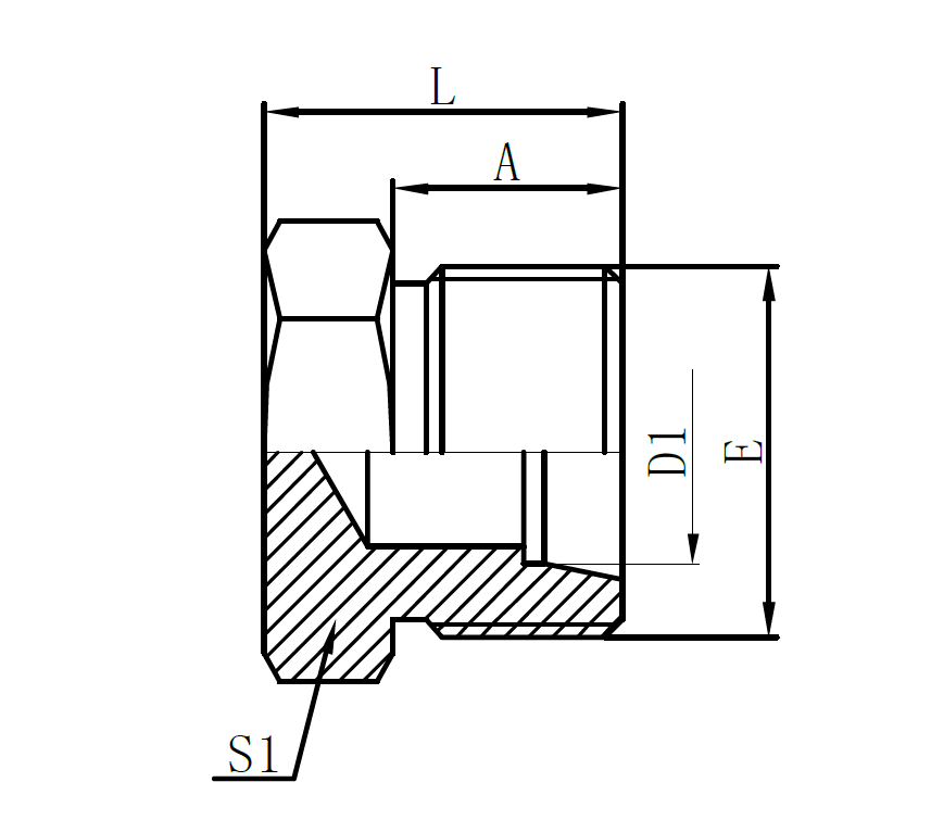 4D-Metric Female 24° H.T. Plug