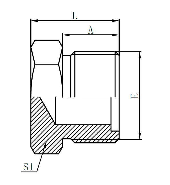 4E- Metric Male O-ring plug