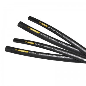 Four steel wire spiral Hydraulic Hose SAE100 R12 Super high Pressure