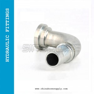 SAE flange 6000PSI code 62 flange 90degree ISO 12151-3 SAE J516-87691