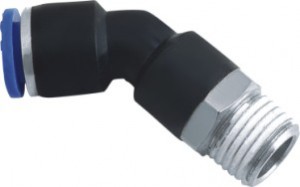 PLH Male 45°Elbow Push In To Connect Tube—One Touch Tube Fittings