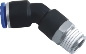 PLH Male 45°Elbow Push In To Connect Tube—One Touch Tube Fittings