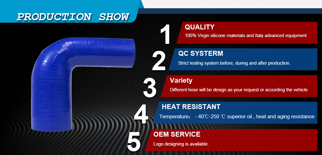 90 degrees elbow reducer silicone hose product show-1