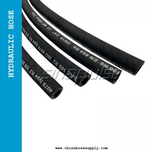 Fiber Reinforced Hydraulic Hose SAE100 R6 Cloth Surface