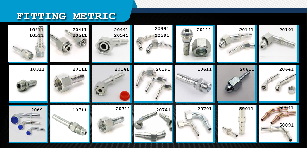 Hydraulic fitting Metric -1
