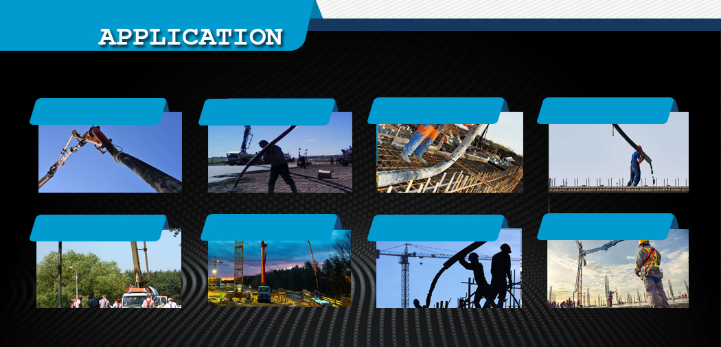 concrete pump hose -application