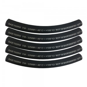 Fiber Reinforced Hydraulic Hose SAE100 R6 Cloth Surface