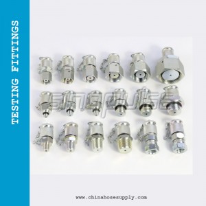 G1/4-M16x2 Hydraulic Pressure Test Point Testing Coupling Adapter, Hose Fitting Adapter for Hydraulic System
