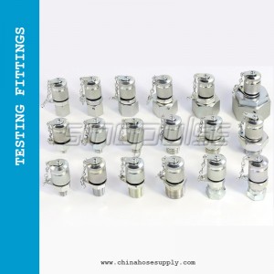 G1/4-M16x2 Hydraulic Pressure Test Point Testing Coupling Adapter, Hose Fitting Adapter for Hydraulic System