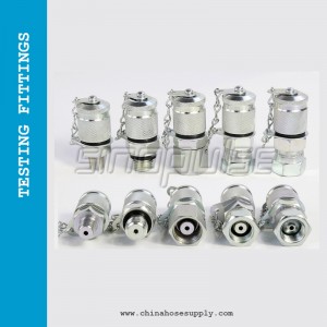 G1/4-M16x2 Hydraulic Pressure Test Point Testing Coupling Adapter, Hose Fitting Adapter for Hydraulic System