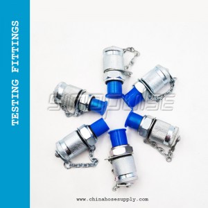 G1/4-M16x2 Hydraulic Pressure Test Point Testing Coupling Adapter, Hose Fitting Adapter for Hydraulic System