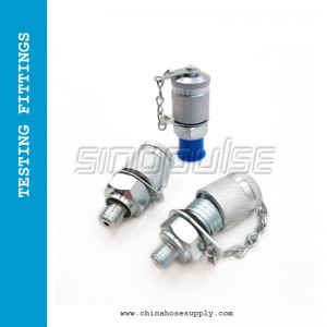 G1/4-M16x2 Hydraulic Pressure Test Point Testing Coupling Adapter, Hose Fitting Adapter for Hydraulic System