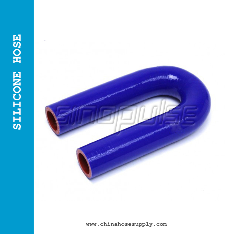 Flexible High Temperature Silicone 180 Degrees Elbow Hose SAE J20