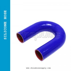 Flexible High Temperature Silicone 180 Degrees Elbow Hose SAE J20