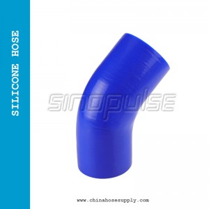 High Temperature Pressure Silicone 45 degrees Elbow Hose SAEJ20