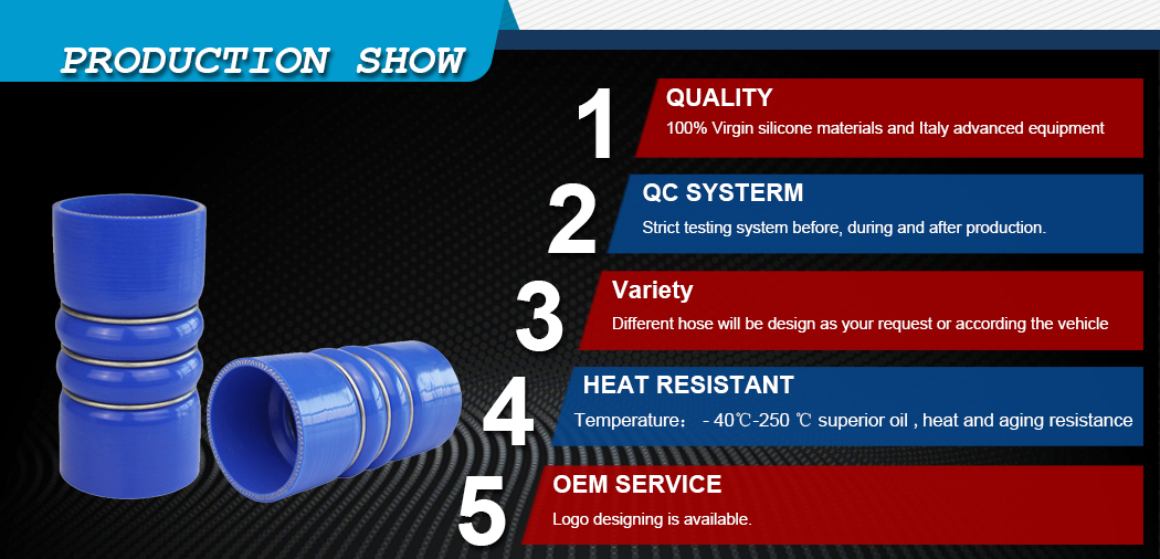 silicone hump hose with rings product show-1